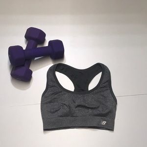 NEW BALANCE Grey sports bra